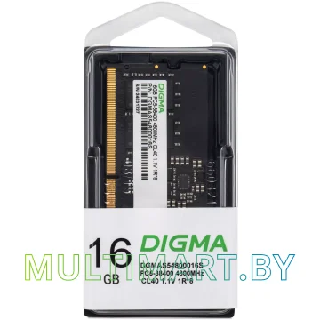 Оперативная память Digma 16GB DDR5 SODIMM PC5-38400 (DGMAS54800016S) картинка 6